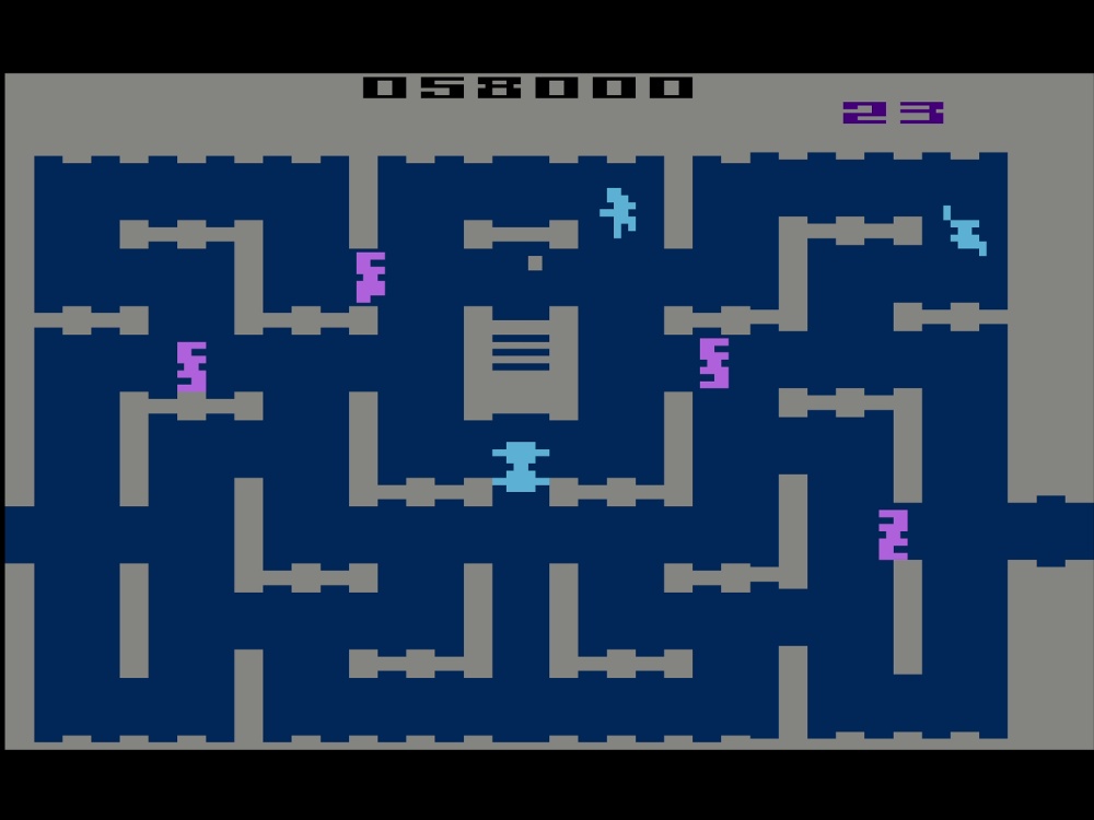 Gameplay of Dark Cavern for Atari 2600